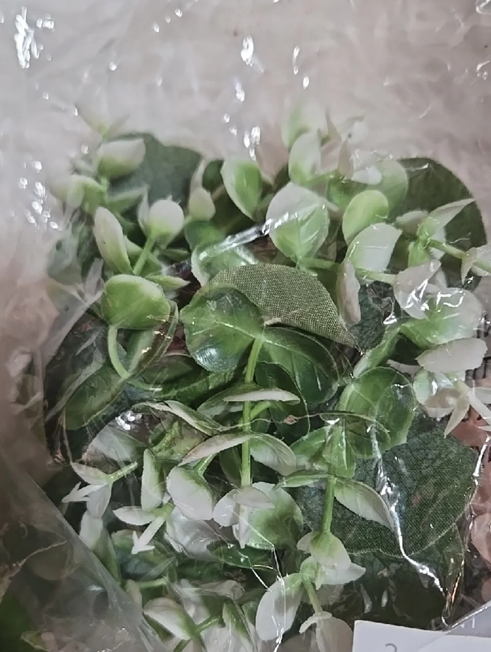 Faux Floral Mini Wreth And Pack Stem Plant Pick Green White Reds Pink Colorful